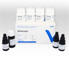 Цемилайт (набор) - подкладочный и реставрационный стеклополиалкенатный  цемент светового отверждения 00000002147