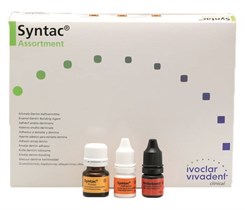 Syntac Assortment 2 x 3 г,1 х 6 г - адгезивная система IV поколения (Syntac Primer (3 г) + Syntac Adhesive (3 г) + Heliobond (6 г). 532891AN