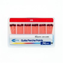 META BIOMED CO., LTD. Штифты гуттаперчевые Медента" 04 №25, эндоканальные , 120 шт 04GUT25Р21