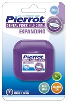 Нить межзубная вощеная Pierrot Expanding Dental Floss с алоэ, мятная. 8411732100487