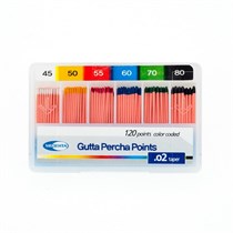 META BIOMED CO., LTD. Штифты гуттаперчевые Медента" 02 №45-80, эндоканальные , 120 шт GUT45-80P21