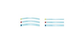 Матрицы Transparent Strips, желтые 73 мм х 6 мм, 100шт. (KerrHawe). 695
