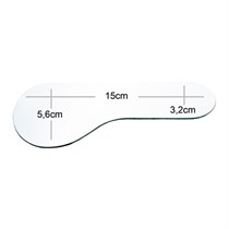 Зеркало лингвальное, PURE REFLECT, для фотосъемки, узкое, двустороннее, 15x5,6x3,2 см MZP546.