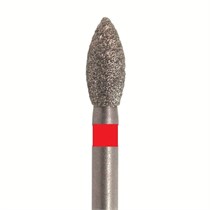 Бор алмазный 830 018 FG, красный, 5 шт. Форма: пламя 830F.FG.018
