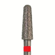 Бор алмазный 849 010 FG, красный, 5 шт. Форма: конус с закругленным концом 849F.FG.010