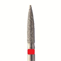 Бор алмазный 862 014 FG, красный, 5 шт. Форма: цилиндр с заостренным концом 862F.FG.014