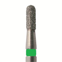 Бор алмазный 880G 012 FG, зеленый, 5 шт. Форма: цилиндр с закругленным концом 880G.FG.012