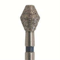 Бор алмазный SL811.FG.032, синий, 25 шт. Форма: ромб с плоским концом SL811.FG.032