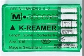 K-Reamer N45/80 L25 6 шт. M-ACCESS - ручной каналорасширитель. A11MA02590112