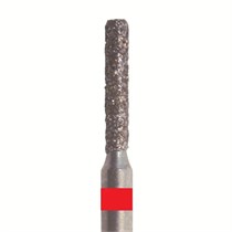Бор алмазный 841F 012 FG, красный, 5 шт. Форма: цилиндр с закругленным концом 841F.FG.012