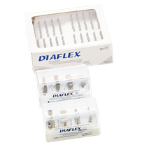 Головки эластичные Diaflex модели СК11, СК12, СК13, СК14 (8 шт.) с алмазным наполнением (Целит) 1.7.1.1