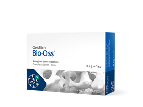 Костный материал Bio-Oss, 0,5 г, гранулы 0,25-1 мм, размер S, натуральный костнозамещающий материал. 30643.3