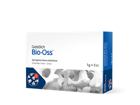 Костный материал Bio-Oss, 1 г, гранулы 1-2 мм, размер L, натуральный костнозамещающий материал. 500303