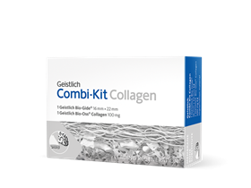 Combi-Kit Collagen набор для направленной костной регенерации: Bio-Oss Collagen 100 мг и Bio-Gide 16х22 мм 30591.1