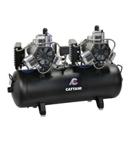 Компрессор Cattani на 16 установок, с 2-мя 6-ти цилиндровыми двигателями,  ресивер 300 л 013595/013584