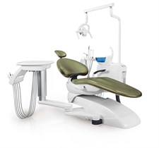 Установка стоматологическая Fengdan BZ636 plus с микромотором с боковой нижней подачей со скалером цвет Р02 зелёный BZ636plus