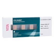 VITA ENAMIC for inLab - блоки из гибридной керамики, высокая прозрачность, цвет 2M2-HT, размер EM10, 5 шт EC42M2HTEM10