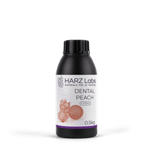 Фотополимер HARZ Labs Dental Peach для LCD/DLP принтеров, 0,5 (для печати моделей) DentalPeach0-5л