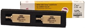 Блоки VITA CAD-Temp multiColor for CEREC/inLab, 3M2T, CTM-40, 2 шт EC43M2TM402