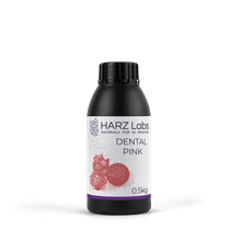 Фотополимер HARZ Labs pink soft Resin для LCD/DLP принтеров, 0,5 л dentalpinksoft0-5л