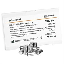 Сплав Wiron 99  NiCr для керамики, Ni (65%), Cr (22,5%), Mo (9,5%), 1 кг. 50225
