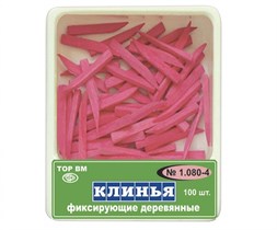 Клинья фиксирующие, деревянные "ТОР ВМ"1.080-4 Клинья фиксирующие, деревянные, красные, ТОР ВМ (Россия) 1.080-4