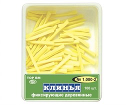 Клинья фиксирующие, деревянные "ТОР ВМ"1.080-2 Клинья фиксирующие, деревянные, желтые, ТОР ВМ (Россия) 1.080-2