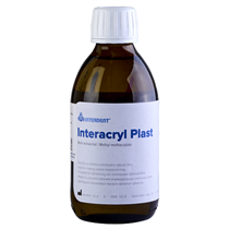 Жидкость для пластмассы по изготовления индивидуальных ложек INTERACRYL PLAST, для холодной полимеризации. Упаковка 250мл., арт: 1524 1524