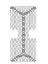 Титановая сетка (мембрана) с каркасом, 14х30х0.1 мм, шестигранная ячейка 0.36 ммHM-01-02 Титановая сетка уcиленная (шестигранник), Mr.Curette Tech, Южная Корея HM-01-02
