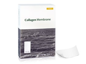 Резорбируемая мембрана 10х20 Collagen Membrane, Genoss (Ю.Корея) GCM1020