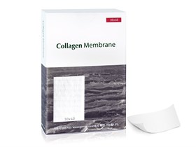 Резорбируемая мембрана 30х40,  Collagen Membrane, Genoss (Ю.Корея) GCM3040