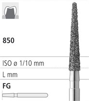 Боры стоматологические алмазные FG 850/018, синий, 6шт. ISO код 314199524018., арт: FG8236/6 FG8236/6