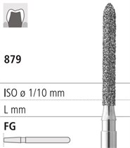 Боры стоматологические алмазные FG 879/016, зеленый, 6шт. ISO код 314290534016, арт: FG471/6 C FG471/6C