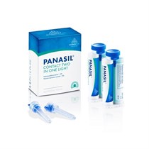 Panasil contact two in one Light - корригирующий материал, жидкотекучий, светло-зеленый, техника двойного смешивания, 2x50 мл + 6 смесителей, new 1178111