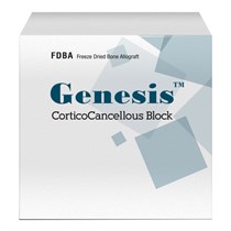 Genesis - блок кортикально-губчатой костной ткани с кортикальной пластиной, 6х12х12 мм, тип 2 CCB12