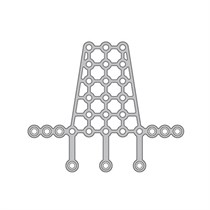 Мини-пластина для дна глазницы, широкая, толщина 0.6 мм 15.03