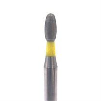 Бор алмазный Ecoline E 379 EF, олива, турбинный наконечник, D=2.3 мм, желтый E-379-EF-314-023