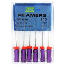 Reamers - ручные дрильборы (каналорасширители), 28 мм, №10, сталь, 6 шт 1833028010-/-18303028010