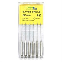 Gates Drills - дрильборы машинные, для расширения коронковой трети канала, 32 мм, размер 2, сталь, 6 шт 1844032002