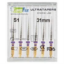 Ultratapers Engine - машинные файлы, 31 мм, размер S1, никель-титан, 6 шт 1829031001