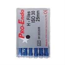 H-files Pro-Endo — ручные файлы, сталь, 25 мм, №30, 6 шт 612002938