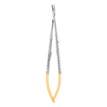Иглодержатель микрохирургический изогнутый Micro-Nadelhalter TC, 18 см 40-96TC*