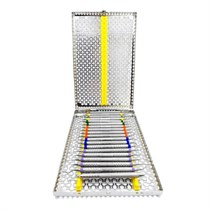 Кассета IMS Infinity DIN, 20 инструментов, 290х184х34, желтая IMEDIN205