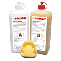 Adisil rapid 1:1 - дублирующий силикон дополнительного отверждения, желтый, 2х25 кг 101237