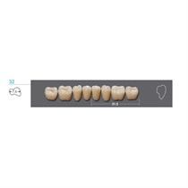 Kaifeng - зубы акриловые 8*1/ A2, 32L (1 планка) A232L_Kaifeng