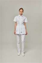 Туника женская на пуговицах, белый, 48 DRN155-WHT-48