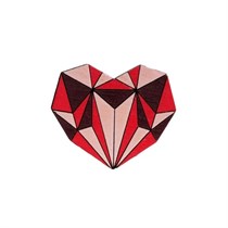 Значок "Сердце оригами" AW_M50