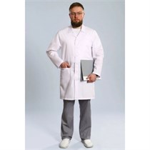 Халат мужской 501ТС, белый, 52 DOCTOR-BIG-5-01-01-4-52