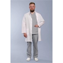 Халат мужской 550 Satory, белый, 46 DOCTOR-BIG-5-50-02-4-46