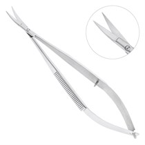 Ножницы хирургические изогнутые Castroviejo, 14 см, 19-23* 19-23